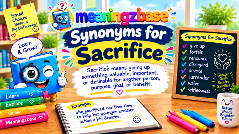 Synonyms for Sacrifice