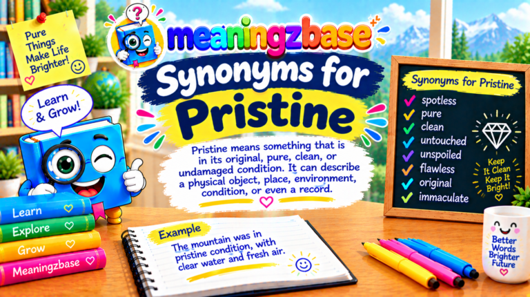 Pristine Synonyms