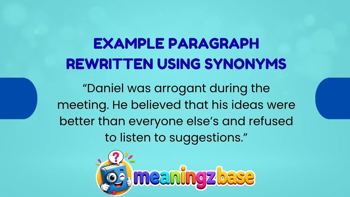 Example Paragraph Rewritten Using Synonyms