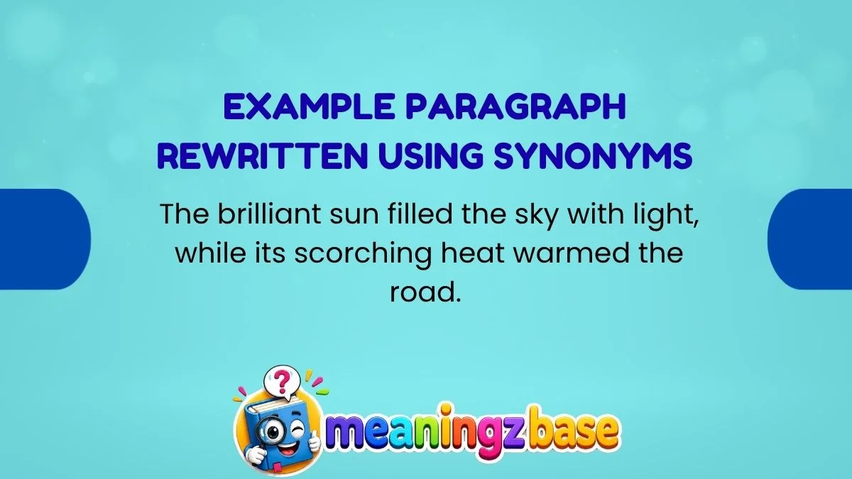 Example Paragraph Rewritten Using Synonyms