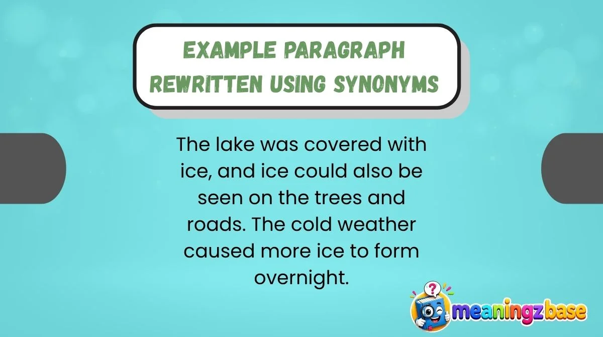 Example Paragraph Rewritten Using Synonyms