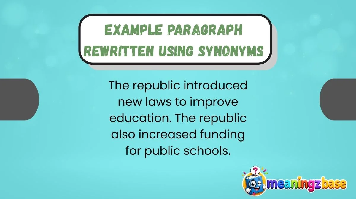 Example Paragraph Rewritten Using Synonyms