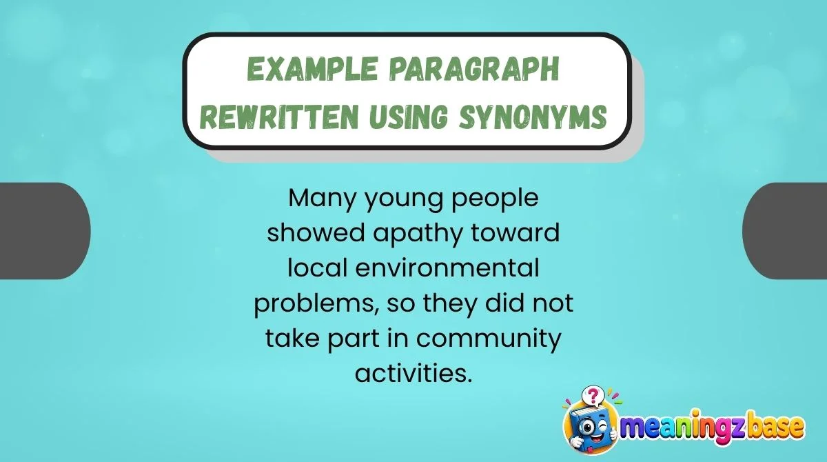 Example Paragraph Rewritten Using Synonyms