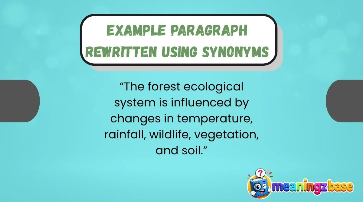 Example Paragraph Rewritten Using Synonyms