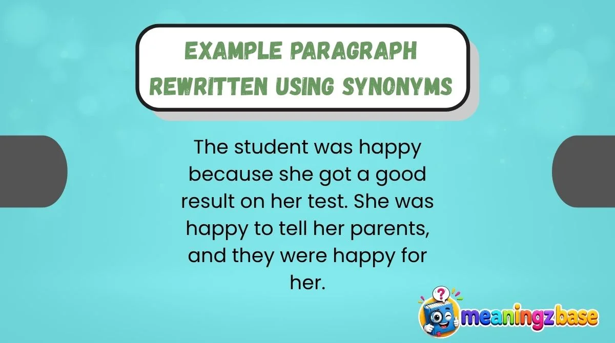 Example Paragraph Rewritten Using Synonyms