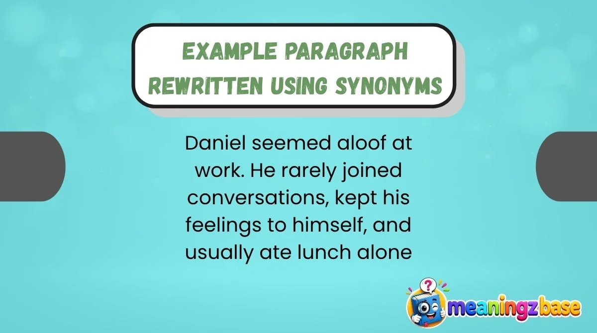 Example Paragraph Rewritten Using Synonyms