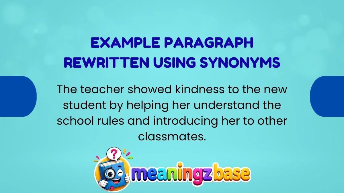 Example Paragraph Rewritten Using Synonyms