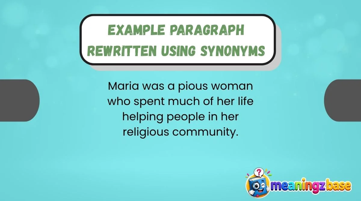 Example Paragraph Rewritten Using Synonyms