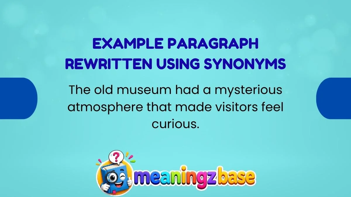 Example Paragraph Rewritten Using Synonyms