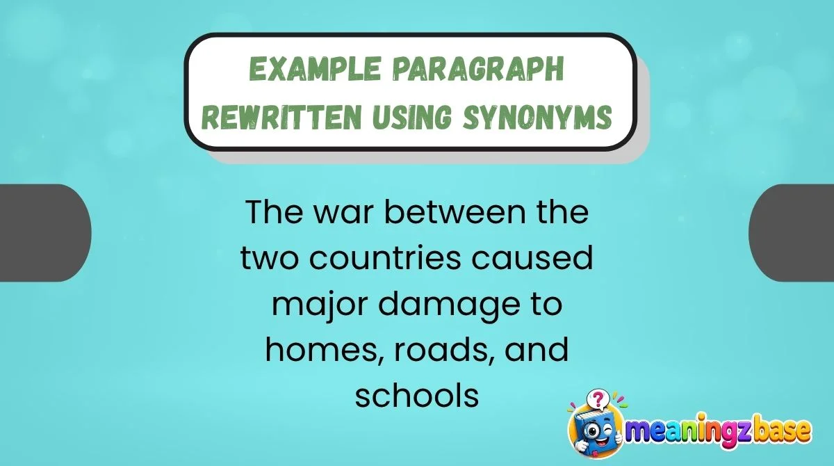 Example Paragraph Rewritten Using Synonyms