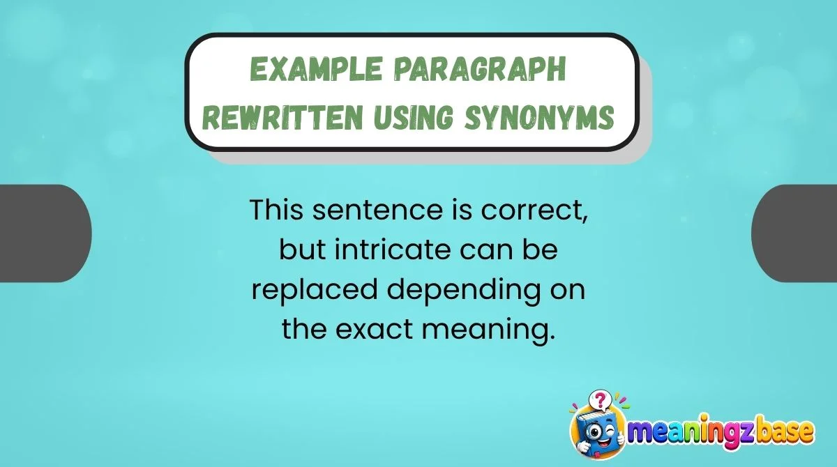 Example Paragraph Rewritten Using Synonyms