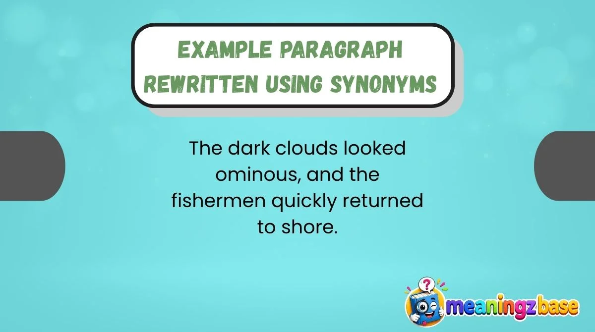 Example Paragraph Rewritten Using Synonyms