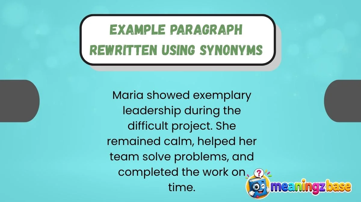 Example Paragraph Rewritten Using Synonyms