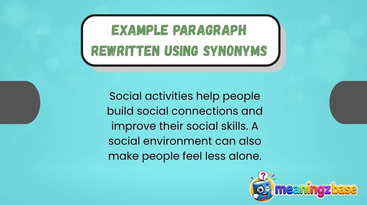 Example Paragraph Rewritten Using Synonyms