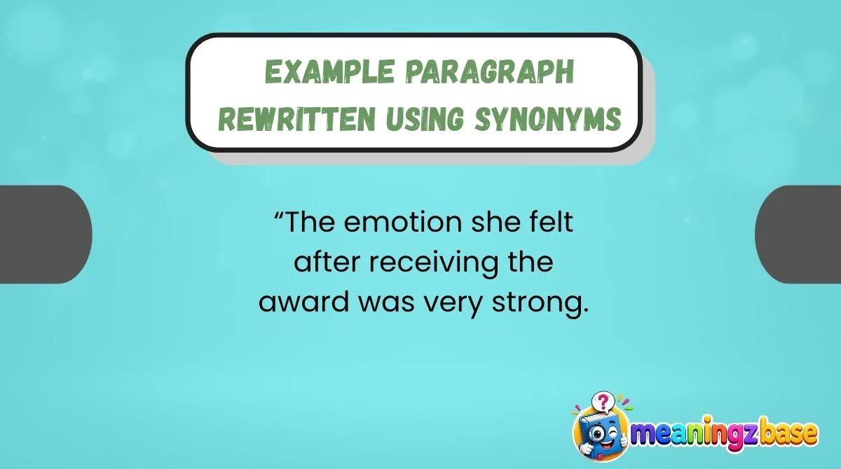 Example Paragraph Rewritten Using Synonyms