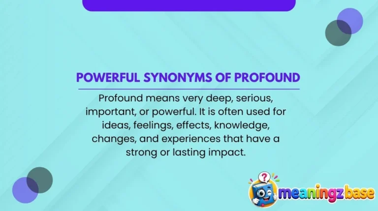 Powerful Synonyms of Profound