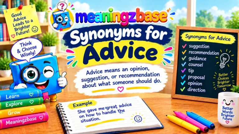 Synonyms for Advice