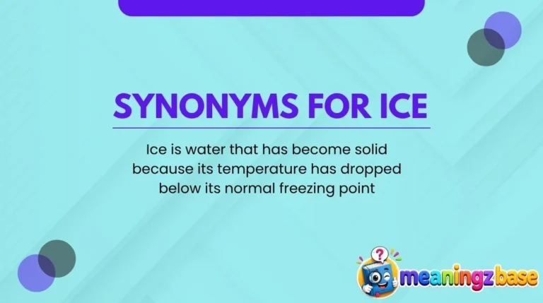 Synonyms for Ice