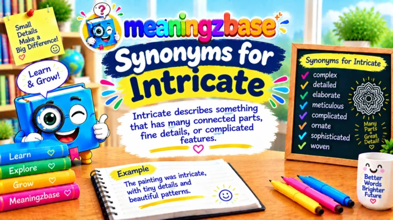Synonyms for Intricate