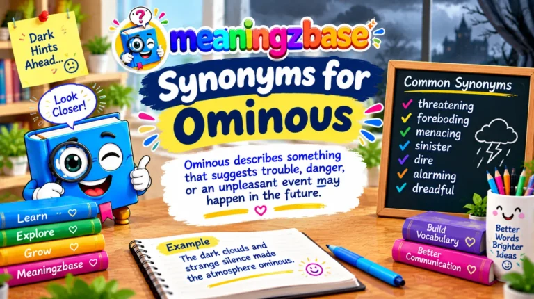 Synonyms for Ominous