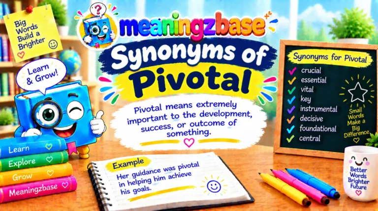 Synonyms for Pivotal