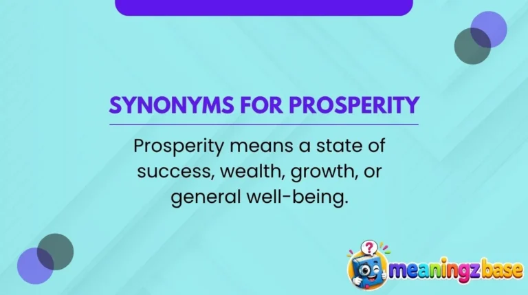 Synonyms for Prosperity