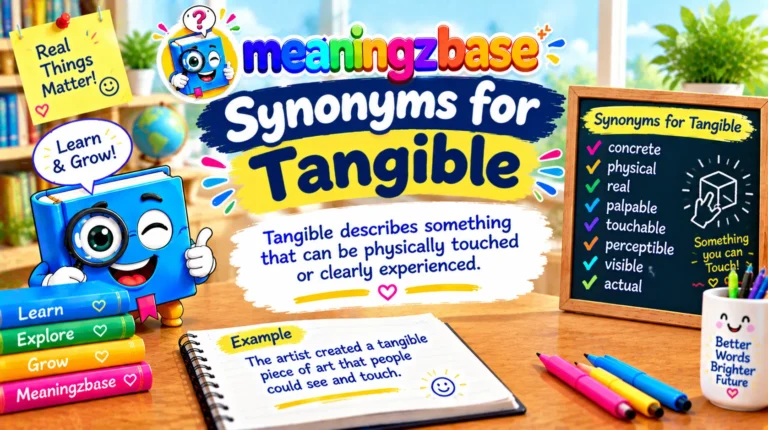 Synonyms for Tangible