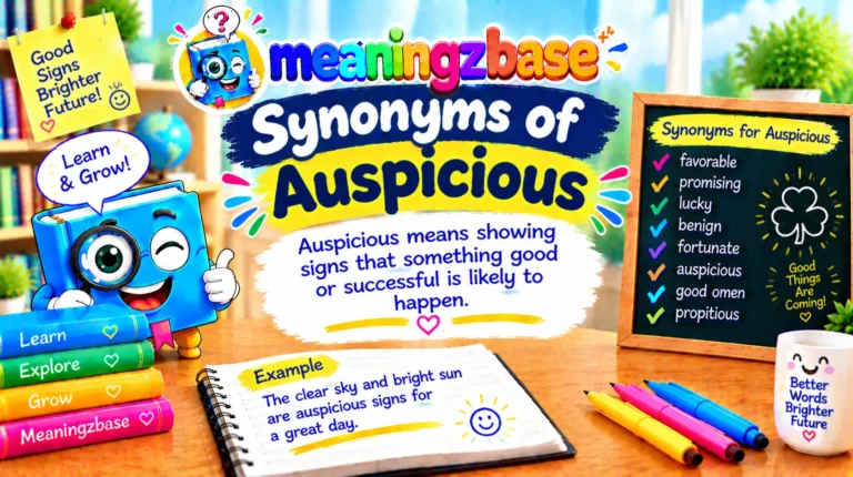 Synonyms of Auspicious