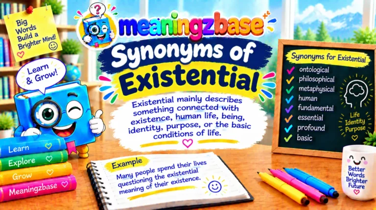 Synonyms of Existential