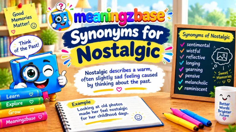 Synonyms of Nostalgic