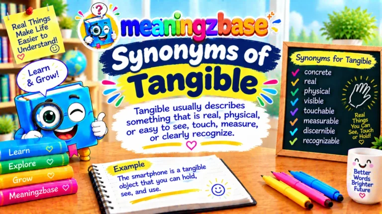 Synonyms of Tangible