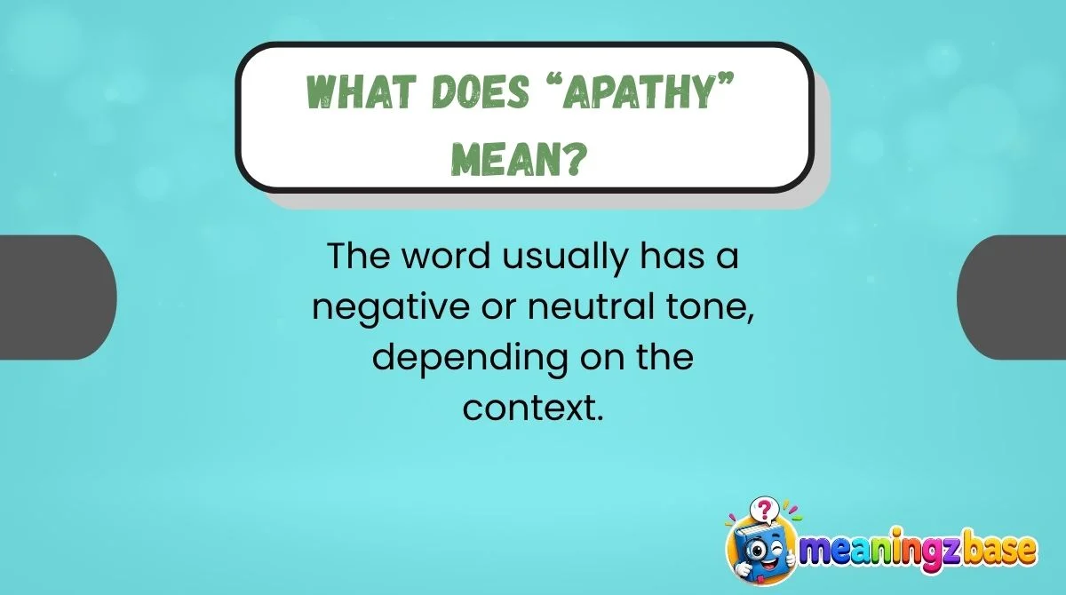 What Does “Apathy” Mean?