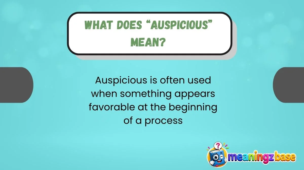 What Does “Auspicious” Mean?
