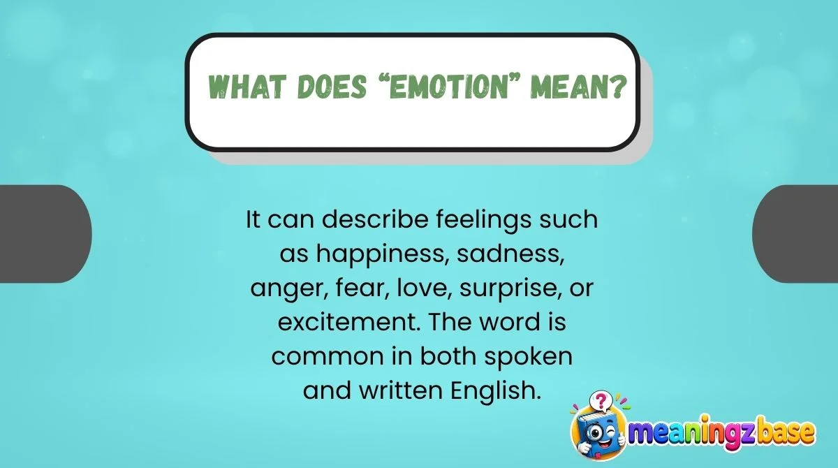 What Does “Emotion” Mean?