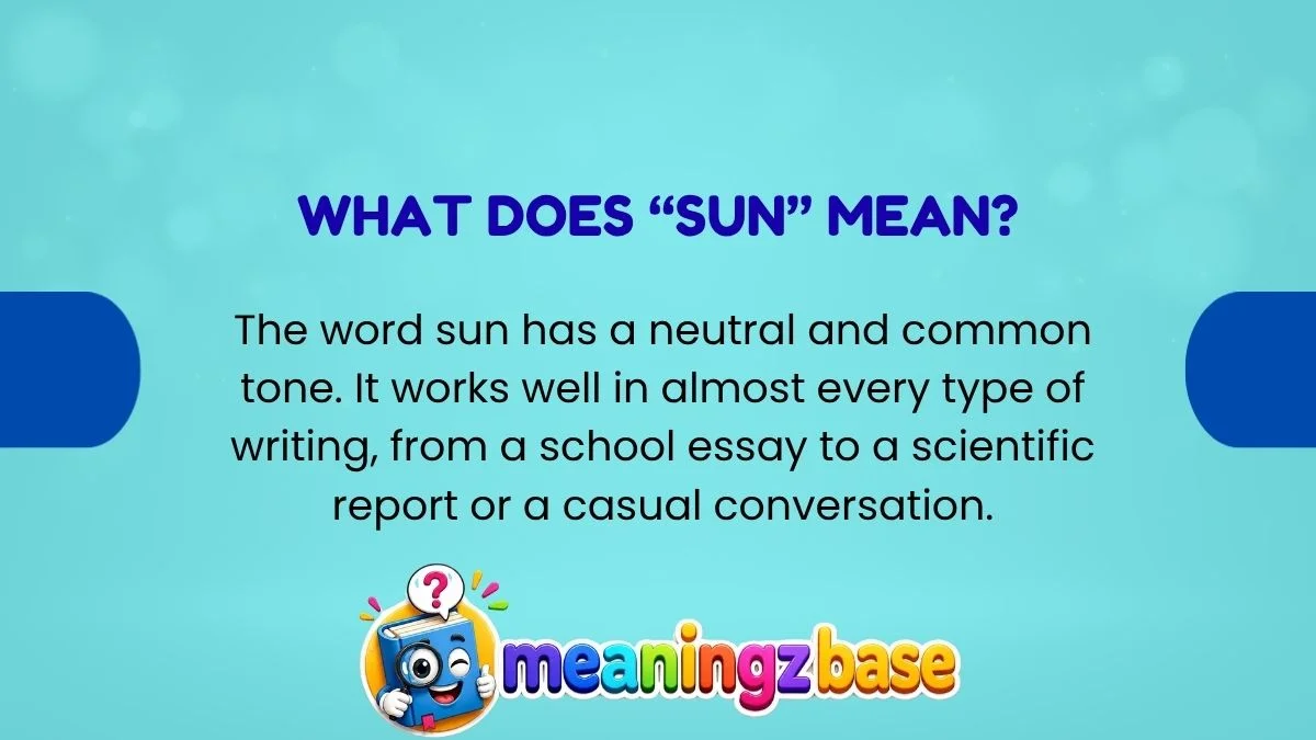 What Does “Sun” Mean?