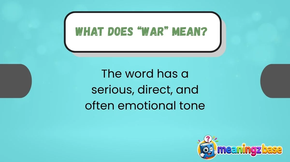 What Does “War” Mean?